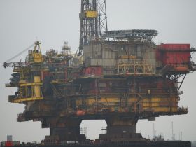 North Sea oil platform